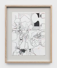 Untitled Puzzle Drawing (Frogs 5) by Michael Williams contemporary artwork works on paper