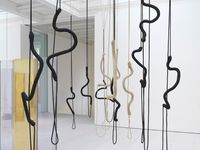 Alterated Knot by Leonor Antunes contemporary artwork installation