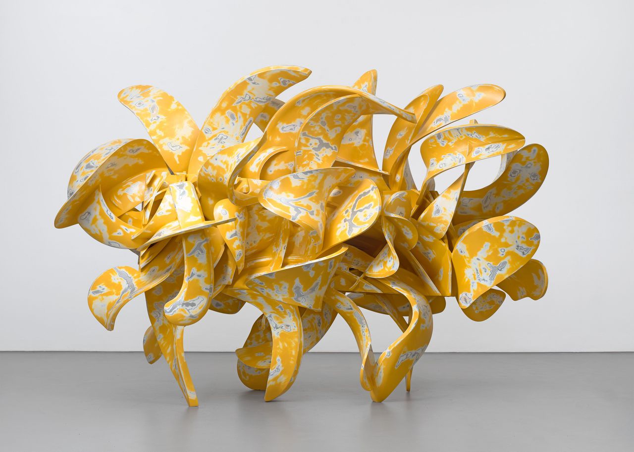 Industrial Nature, 2023 by Tony Cragg, Aluminium, 210 x 305 x 197