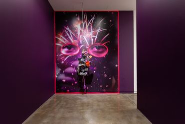 Contemporary art exhibition, Devan Shimoyama, A Counterfeit Gift Wrapped in Fire at Kavi Gupta, Elizabeth St, Chicago, USA
