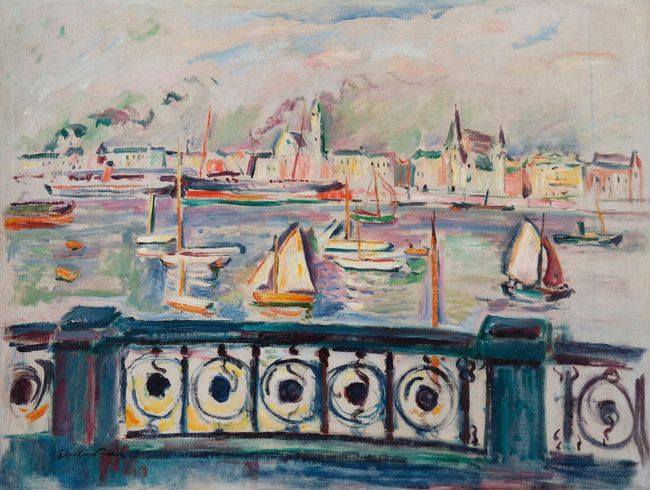 Le port d'Anvers by Emile Othon Friesz contemporary artwork