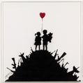 Kids on Guns by Banksy contemporary artwork 1