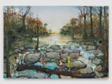 Crossing the Creek by Verne Dawson contemporary artwork 1