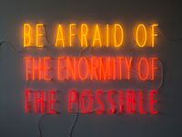 Be Afraid of the Enormity of the Possible by Alfredo Jaar contemporary artwork sculpture