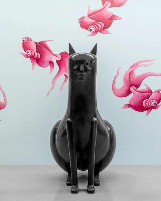 Large Cat by Nicolas Party contemporary artwork