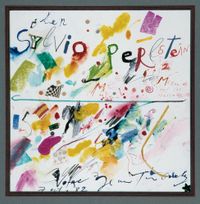 Letter Addressed to Sylvio Perlstein by Jean Tinguely contemporary artwork works on paper