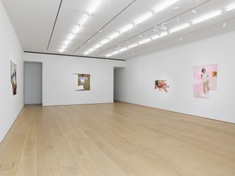 Exhibition view: Billie Zangewa, Wings of Change, Lehmann Maupin, New York (1 October–7 November 2020). Courtesy Lehmann Maupin, New York, Hong Kong, Seoul, and London. Photo: Elisabeth Bernstein.