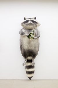 Raccoon by Juae Park contemporary artwork mixed media