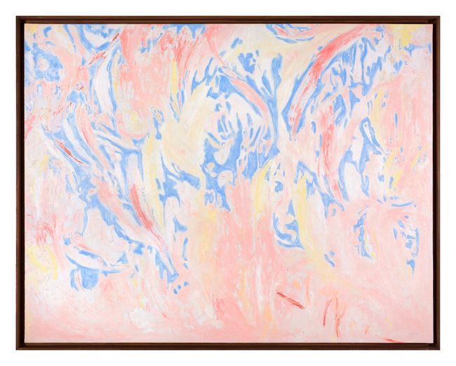 Pink Blues by Marie De Villepin contemporary artwork