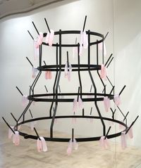 On the Rack (pink) by Monica Bonvicini contemporary artwork sculpture