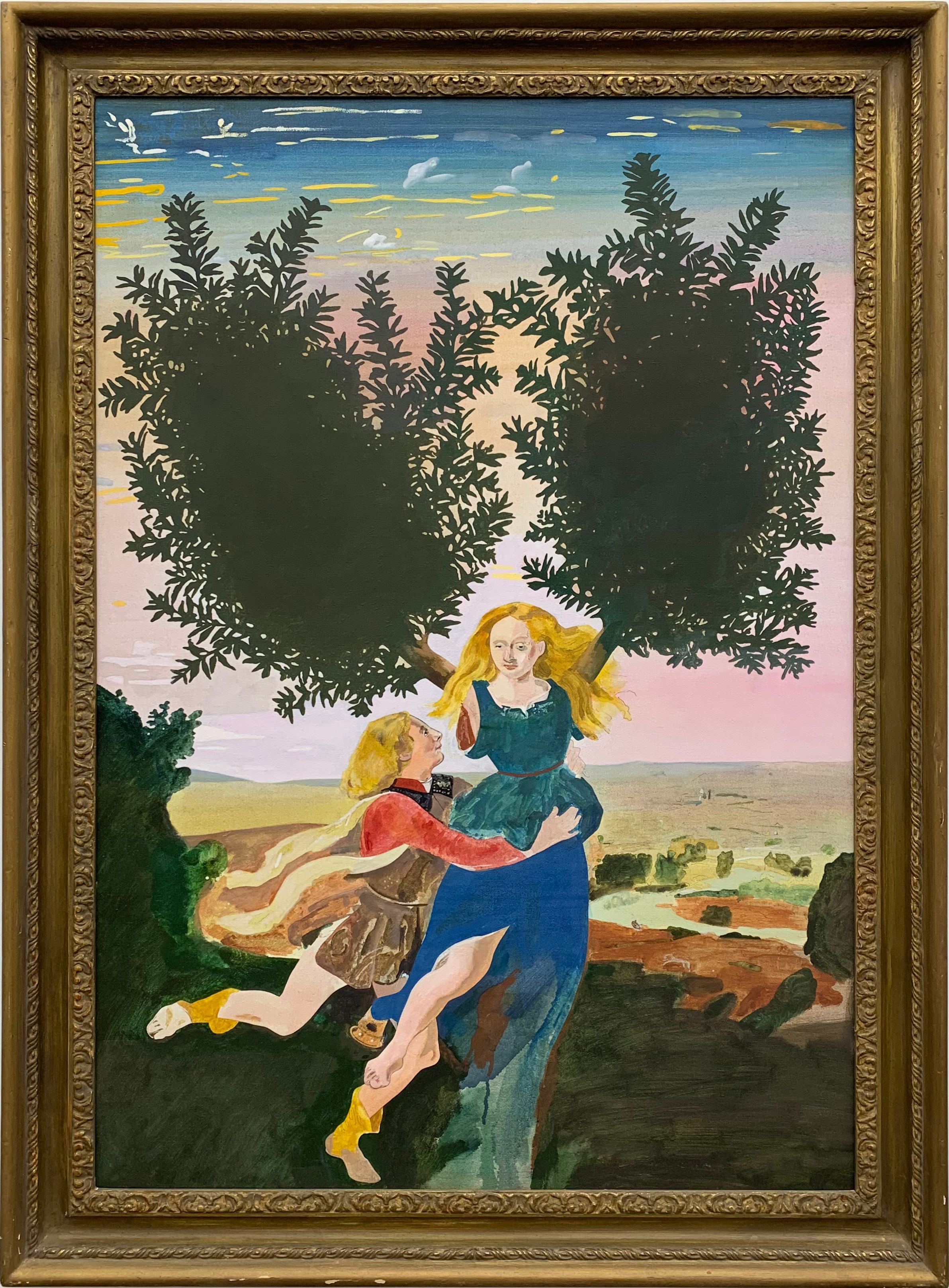 After Pollaiuolo's 'Apollo And Daphne, 1996 By Peter Blake, Oil On ...