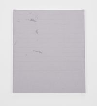 Endnote oblique, score white by Ian Kiaer contemporary artwork painting, drawing