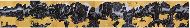 Vimalā - bhūmi: Pure Land 離垢地：離垢地（臨華冠「御製武夷山圖」） by Yao Jui-chung contemporary artwork