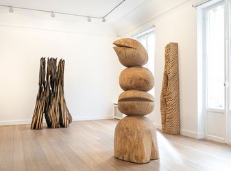 Exhibition view: David Nash, The Many Voices of the Trees, Galerie Lelong & Co., Rue de Téhéran, Paris (11 March–20 April 2021). Courtesy Galerie Lelong & Co.