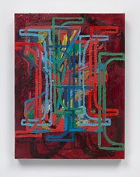 (Untitled) Deep Red by Wyatt Kahn contemporary artwork painting