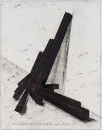 Collapse of Acute Angles by Bernar Venet contemporary artwork works on paper, drawing