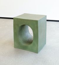 Pillar with Oval Cutout by Jaime Jenkins contemporary artwork sculpture