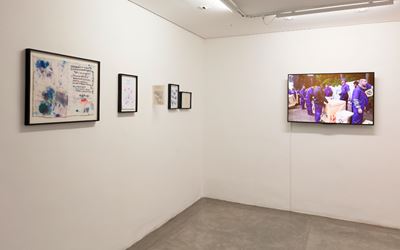 Exhibition view: Paulo Bruscky, Solo Exhibition, Galeria Nara Roesler, São Paulo (12 June–22 July 2017). Courtesy Galeria Nara Roesler.