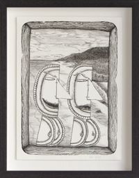 SLEEP WALK by Priscilla Rose Howe contemporary artwork print, drawing