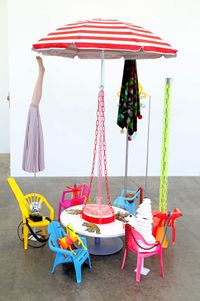 Carousel by Judy Darragh contemporary artwork installation, mixed media
