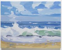 Beach Wave October by Maureen Gallace contemporary artwork painting