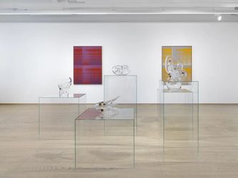 Exhibition view: Mika Tajima, Air Max, Pace Gallery, Geneva (13 July–13 August 2022). Courtesy Pace Gallery. 