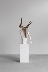 One Minute Forever (chair) by Erwin Wurm contemporary artwork sculpture