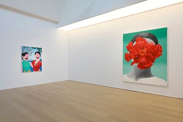 Exhibition view: Yue Minjun, Eudaimonia, Tang Contemporary Art, Beijing 2nd Space, Beijing (15 December 2022–15 February 2023). Courtesy Tang Contemporary Art.