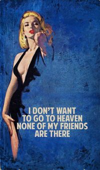 I Don't Want to go to Heaven (Blue) by The Connor Brothers contemporary artwork painting