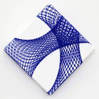 Blue Stockings 1 by Judy Darragh contemporary artwork mixed media