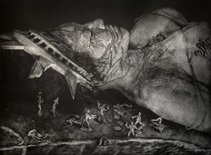 Fallen by Wal Chirachaisakul contemporary artwork painting