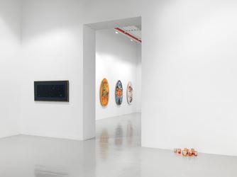 Exhibition view: Mike Kelley, Timeless Painting, Hauser & Wirth, 22nd Street, New York (12 November 2019–25 January 2020). © Mike Kelley Foundation for the Arts. All Rights Reserved/VAGA at ARS, NY. Courtesy the Foundation and Hauser & Wirth. Photo: Dan Bradica.