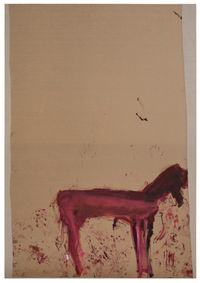 Untitled (from the Series: Das Trojanische Pferd) by Martha Jungwirth contemporary artwork painting, works on paper