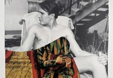Simon Moretti b.1974, Untitled (Homage to Picasso), 2020, unique collage on paper, 33 x 24 cm