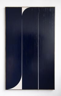 Dark Blue #1 by Johnny Abrahams contemporary artwork painting