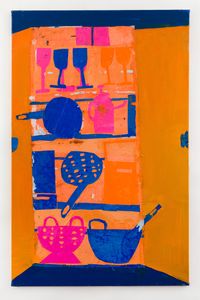 The Kitchen Pantry (Orange) by Florence Hutchings contemporary artwork painting