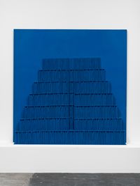 Ziggurat Bleu by Horia Damian contemporary artwork painting, sculpture