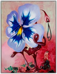 Pansy excited by Susanne Kühn contemporary artwork painting