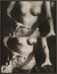 Untitled (nude with shadow) by Johannes Kahrs contemporary artwork works on paper