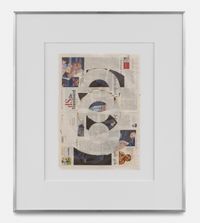 Blind Collage (Three 180° Rotations, de Standaard, Tuesday, September 3 by Walead Beshty contemporary artwork mixed media