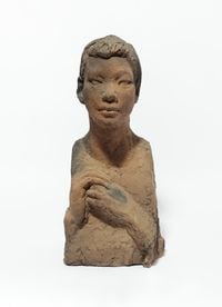 Bust of a Girl by Kwon Jink Kyu contemporary artwork sculpture