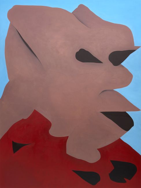 BUST-heeped red by Björn Knapp contemporary artwork