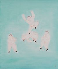 Children Having Fun by Wu Yi contemporary artwork painting, works on paper