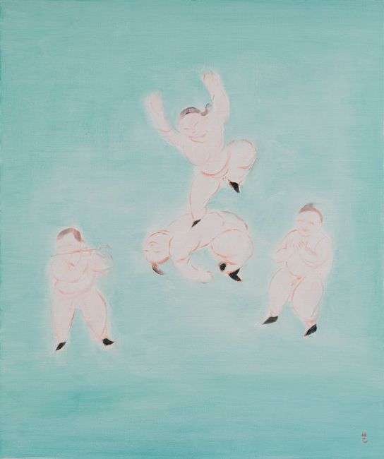 Children Having Fun by Wu Yi contemporary artwork