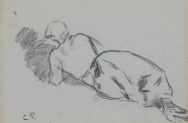 Femme au fichu, allongée by Camille Pissarro contemporary artwork