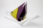 Folded Purple/Green by Lynne Eastaway contemporary artwork 1