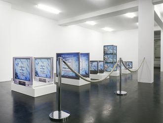 Exhibition view: Simon Denny, Deep Sea Vaudeo, Galerie Buchholz, Cologne (4 September–24 December 2009). Courtesy Galerie Buchholz.
