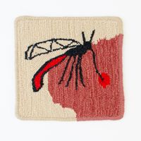Mosquito rug by Claudia Kogachi contemporary artwork textile