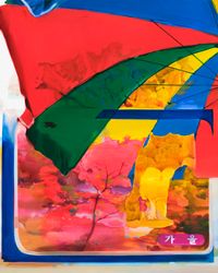 Fall card-parasol by Yeongbin Yoon contemporary artwork painting