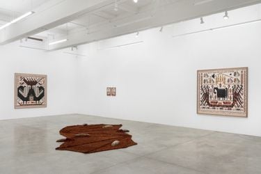 Exhibition view: Jennifer Tee, Ancestral Beginnings, Sessile Beings, Tina Kim Gallery, New York (15 February–16 March 2024). Courtesy the artist and Tina Kim Gallery. Photo: Hyunjung Rhee.